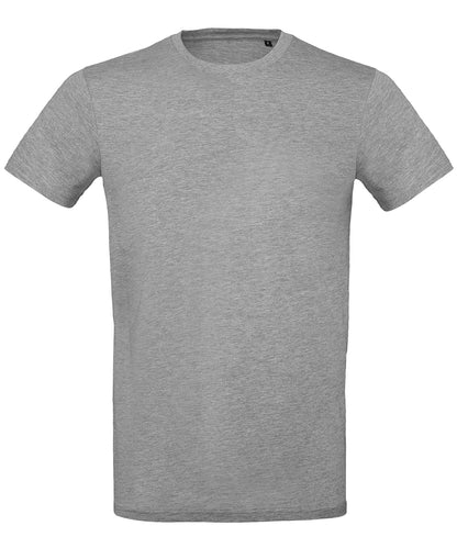 Tryck din logga på T-shirts från B&C Collection - Anpassa B&C Inspire plus T- Herr i färgen Ljusgrå för företag, föreningar och privatpersoner
