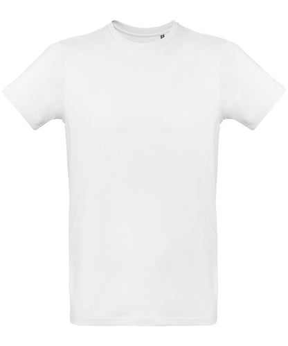 Tryck din logga på T-shirts från B&C Collection - Anpassa B&C Inspire plus T- Herr i färgen Vit för företag, föreningar och privatpersoner