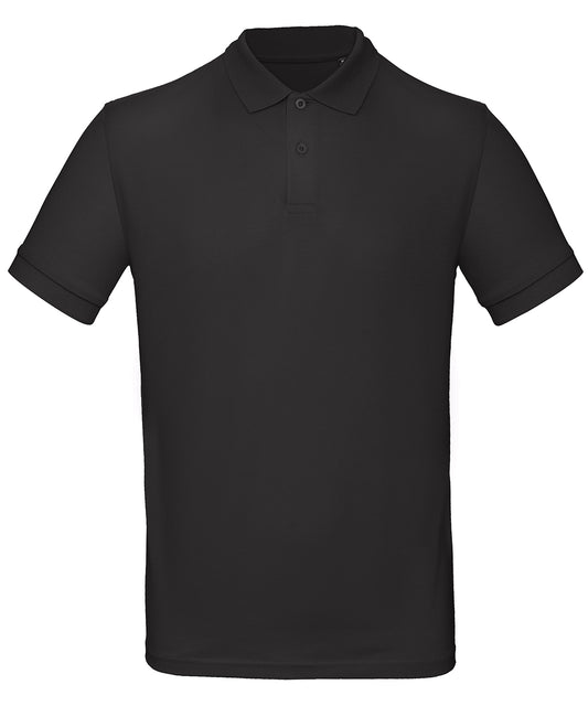 Tryck din logga på Piké från B&C Collection - Anpassa B&C Inspire Polo - Herr i färgen Svart för företag, föreningar och privatpersoner