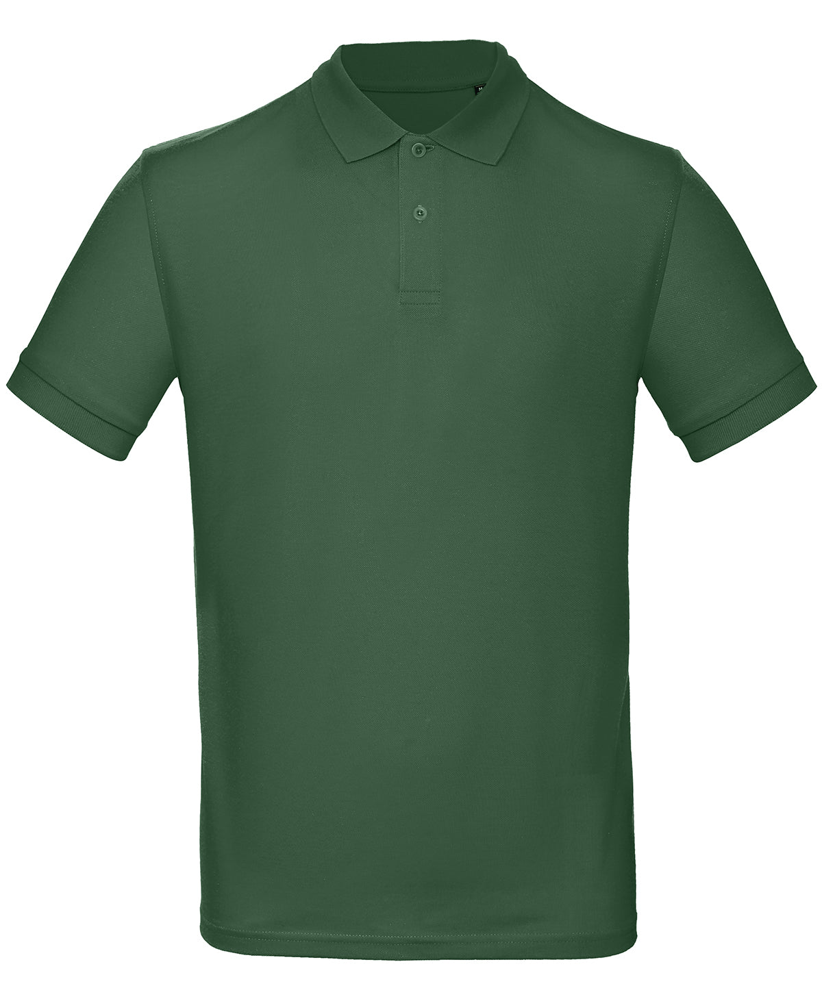 Tryck din logga på Piké från B&C Collection - Anpassa B&C Inspire Polo - Herr i färgen Djup grön för företag, föreningar och privatpersoner