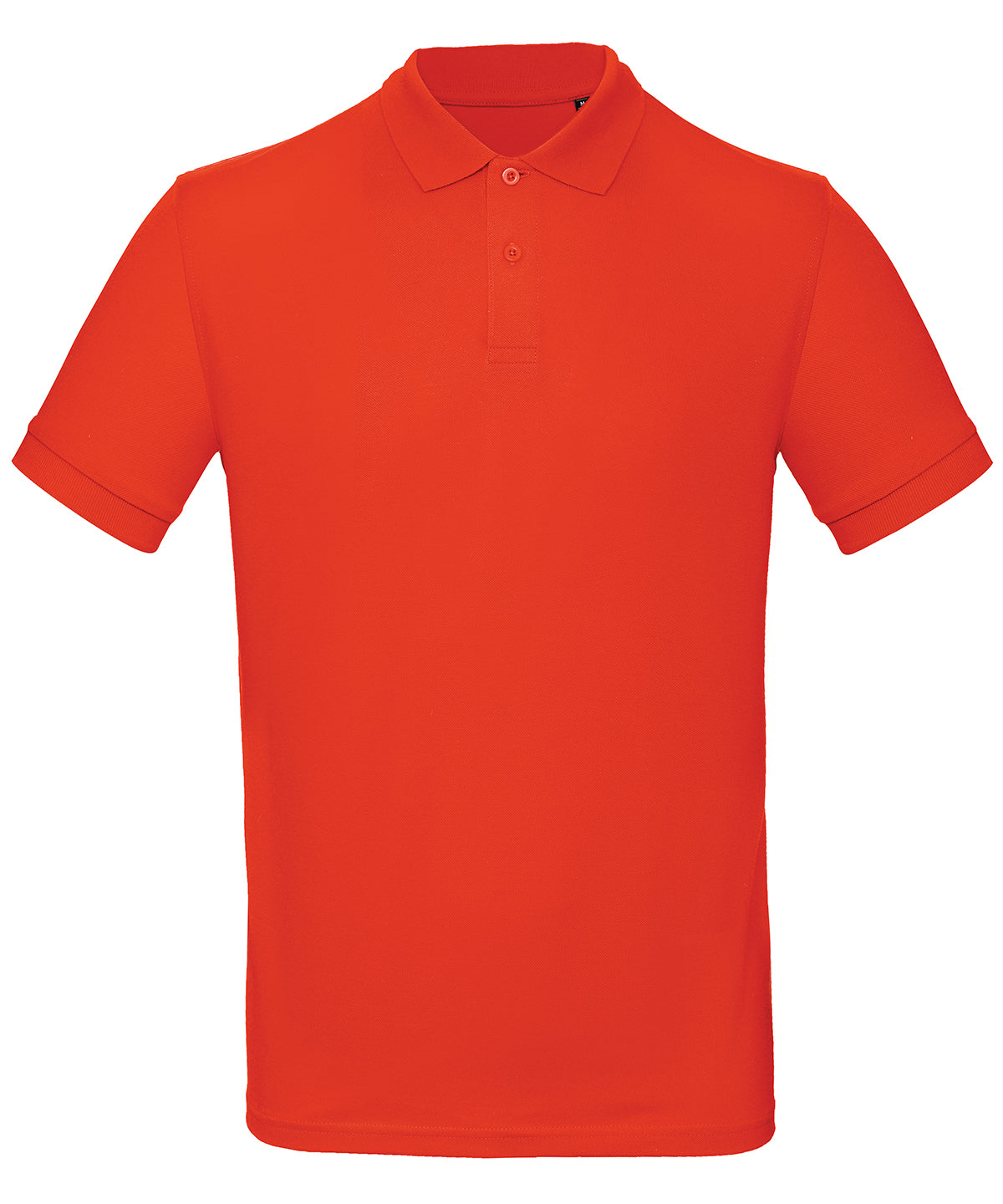 Tryck din logga på Piké från B&C Collection - Anpassa B&C Inspire Polo - Herr i färgen Mellan röd för företag, föreningar och privatpersoner