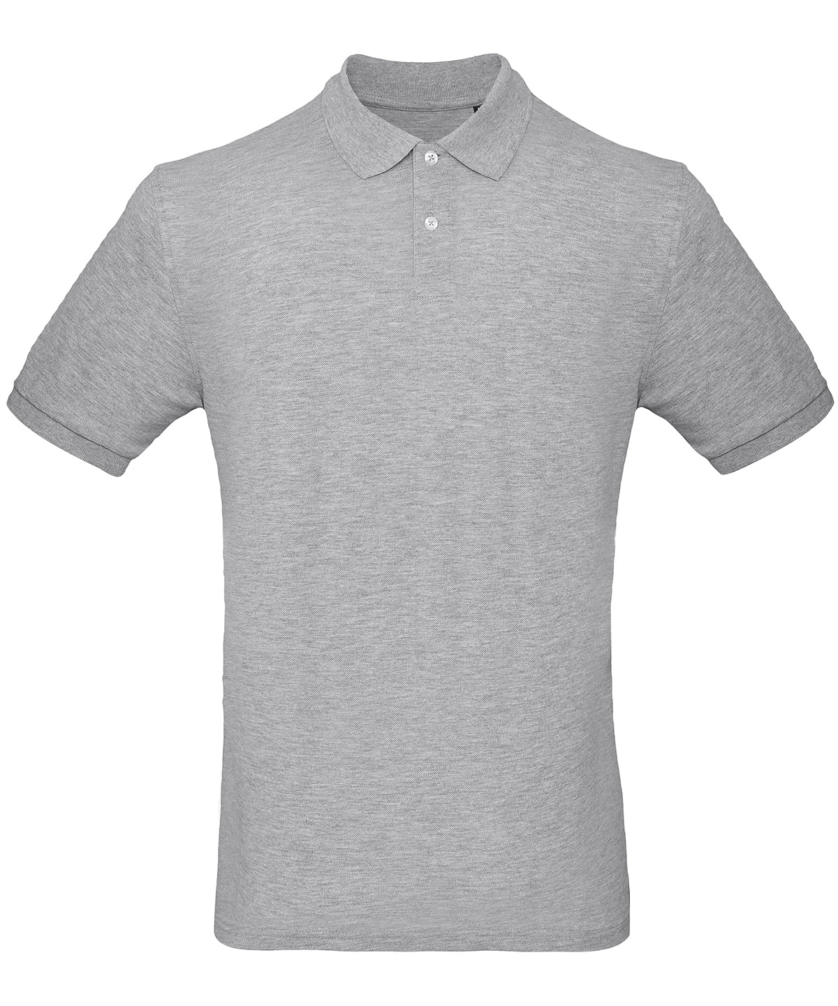 Tryck din logga på Piké från B&C Collection - Anpassa B&C Inspire Polo - Herr i färgen Ljunggrå för företag, föreningar och privatpersoner