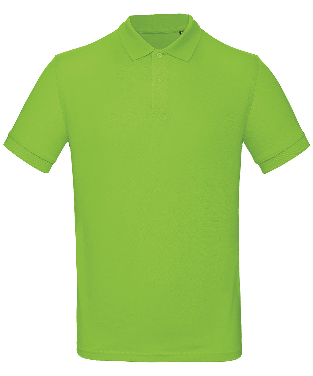 Tryck din logga på Piké från B&C Collection - Anpassa B&C Inspire Polo - Herr i färgen Ljusgrön för företag, föreningar och privatpersoner