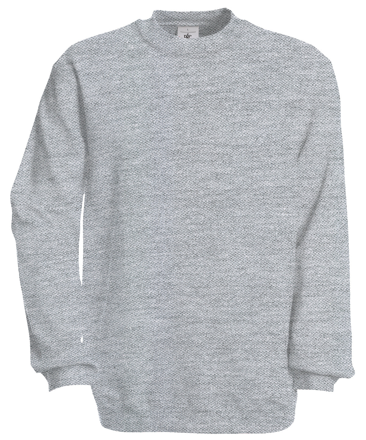 Tryck din logga på Sweatshirts från B&C Collection - Anpassa B&C Collection - Set-in sweatshirt i färgen Ljunggrå för företag, föreningar och privatpersoner