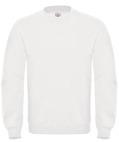 Tryck din logga på Sweatshirts från B&C Collection - Anpassa B&C Collection - Sweatshirt i färgen Vit för företag, föreningar och privatpersoner