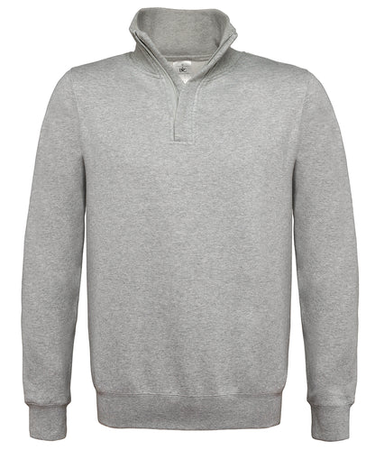 Tryck din logga på Sweatshirts från B&C Collection - Anpassa B&C Collection - Sweatshirt med dragkedja i färgen Ljunggrå för företag, föreningar och privatpersoner