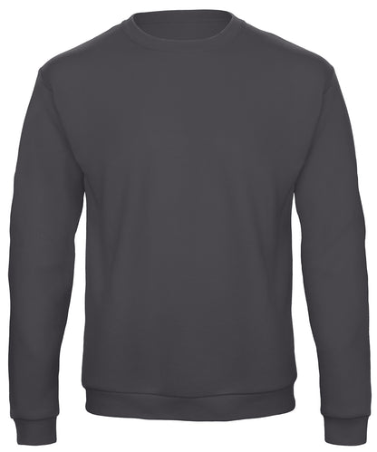 Tryck din logga på Sweatshirts från B&C Collection - Anpassa B&C Collection - 50/50 Sweatshirt i färgen Mörkgrå för företag, föreningar och privatpersoner