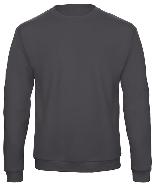 Tryck din logga på Sweatshirts från B&C Collection - Anpassa B&C Collection - 50/50 Sweatshirt i färgen Mörkgrå för företag, föreningar och privatpersoner