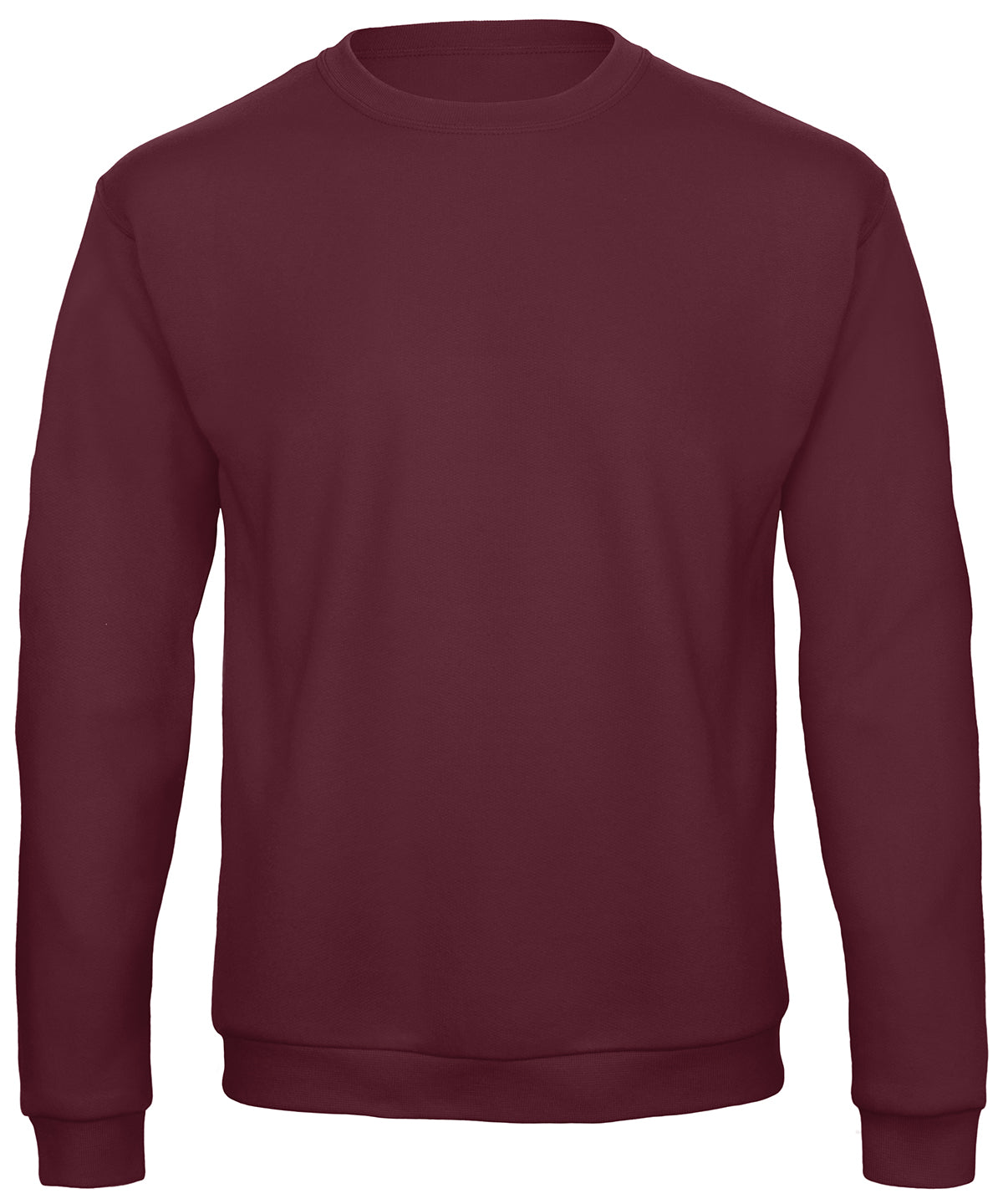Tryck din logga på Sweatshirts från B&C Collection - Anpassa B&C Collection - 50/50 Sweatshirt i färgen Burgundy för företag, föreningar och privatpersoner