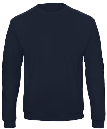 Tryck din logga på Sweatshirts från B&C Collection - Anpassa B&C Collection - 50/50 Sweatshirt i färgen Marinblå för företag, föreningar och privatpersoner