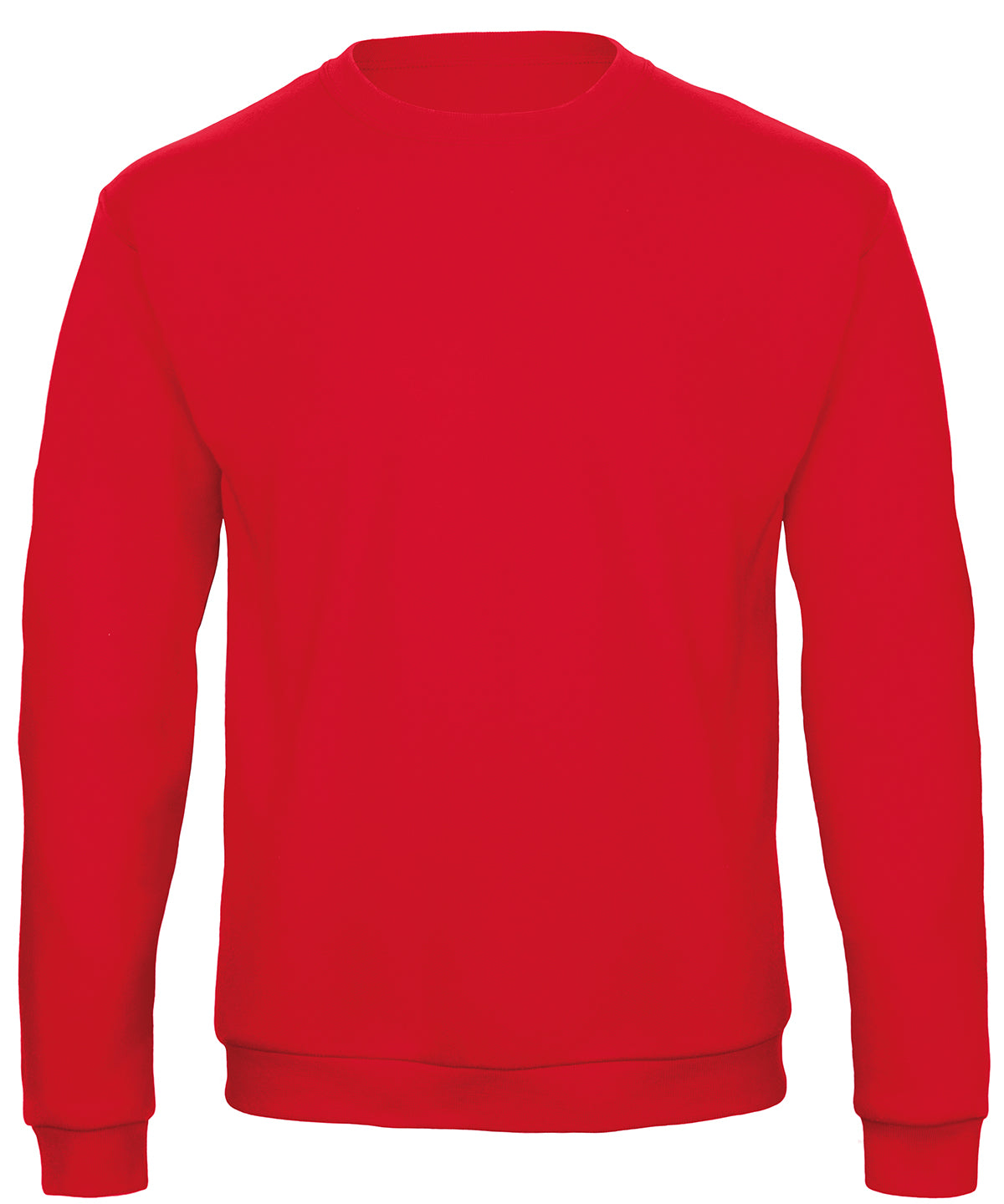 Tryck din logga på Sweatshirts från B&C Collection - Anpassa B&C Collection - 50/50 Sweatshirt i färgen Mellan röd för företag, föreningar och privatpersoner