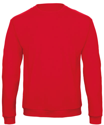 Tryck din logga på Sweatshirts från B&C Collection - Anpassa B&C Collection - 50/50 Sweatshirt i färgen Mellan röd för företag, föreningar och privatpersoner