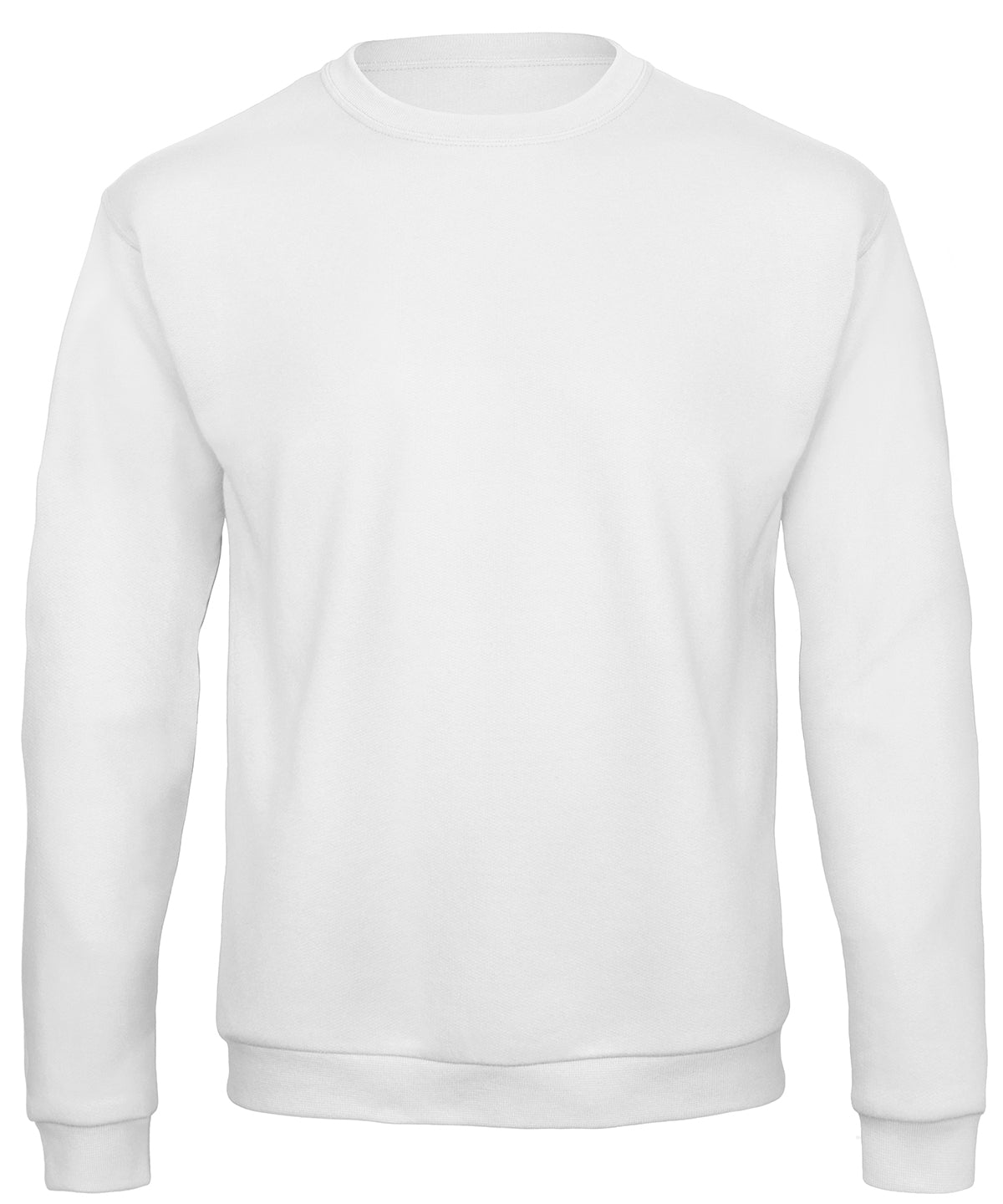 Tryck din logga på Sweatshirts från B&C Collection - Anpassa B&C Collection - 50/50 Sweatshirt i färgen Vit för företag, föreningar och privatpersoner
