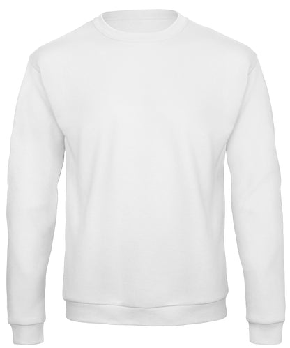 Tryck din logga på Sweatshirts från B&C Collection - Anpassa B&C Collection - 50/50 Sweatshirt i färgen Vit för företag, föreningar och privatpersoner