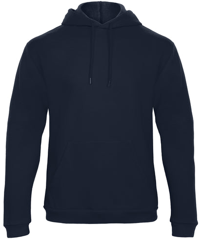 Tryck din logga på Hoodies från B&C Collection - Anpassa B&C Collection - 50/50 Sweatshirt i färgen Marinblå för företag, föreningar och privatpersoner