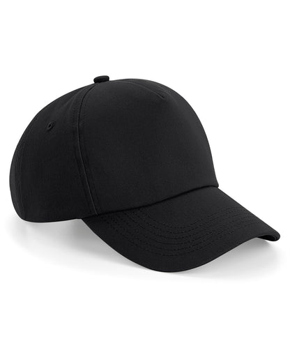 Tryck din logga på Kepsar från Beechfield - Anpassa Autentisk 5-panel keps i färgen Svart One Size för företag, föreningar och privatpersoner