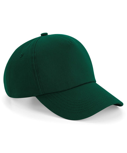 Tryck din logga på Kepsar från Beechfield - Anpassa Autentisk 5-panel keps i färgen Djup grön One Size för företag, föreningar och privatpersoner