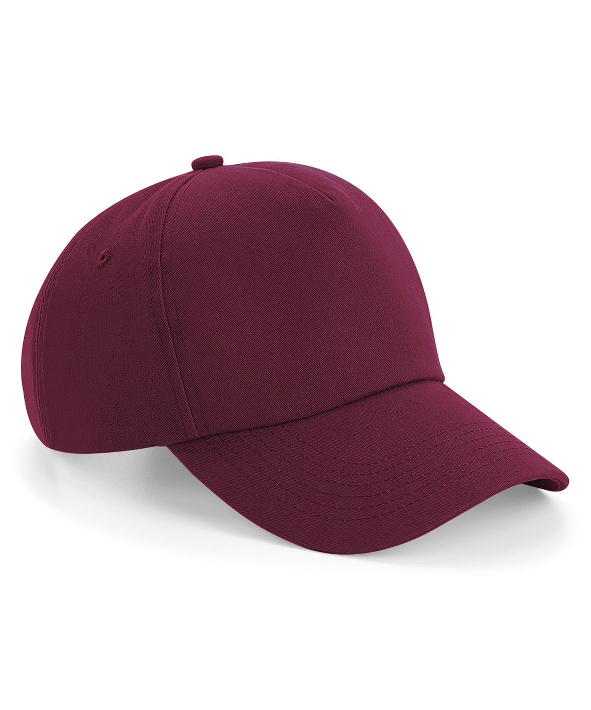 Tryck din logga på Kepsar från Beechfield - Anpassa Autentisk 5-panel keps i färgen Burgundy One Size för företag, föreningar och privatpersoner