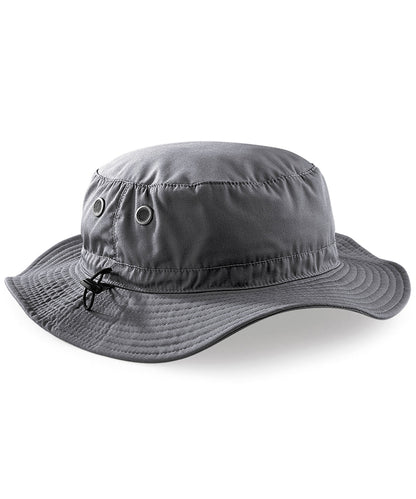 Tryck din logga på Hattar från Beechfield - Anpassa Cargo Bucket hatt i färgen Mellangrå One Size för företag, föreningar och privatpersoner