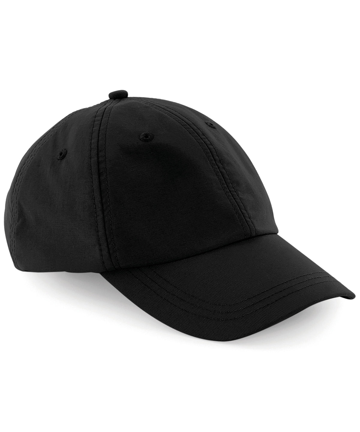 Tryck din logga på Kepsar från Beechfield - Anpassa 6-panel keps för utomhusbruk i färgen Svart One Size för företag, föreningar och privatpersoner