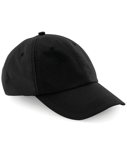 Tryck din logga på Kepsar från Beechfield - Anpassa 6-panel keps för utomhusbruk i färgen Svart One Size för företag, föreningar och privatpersoner