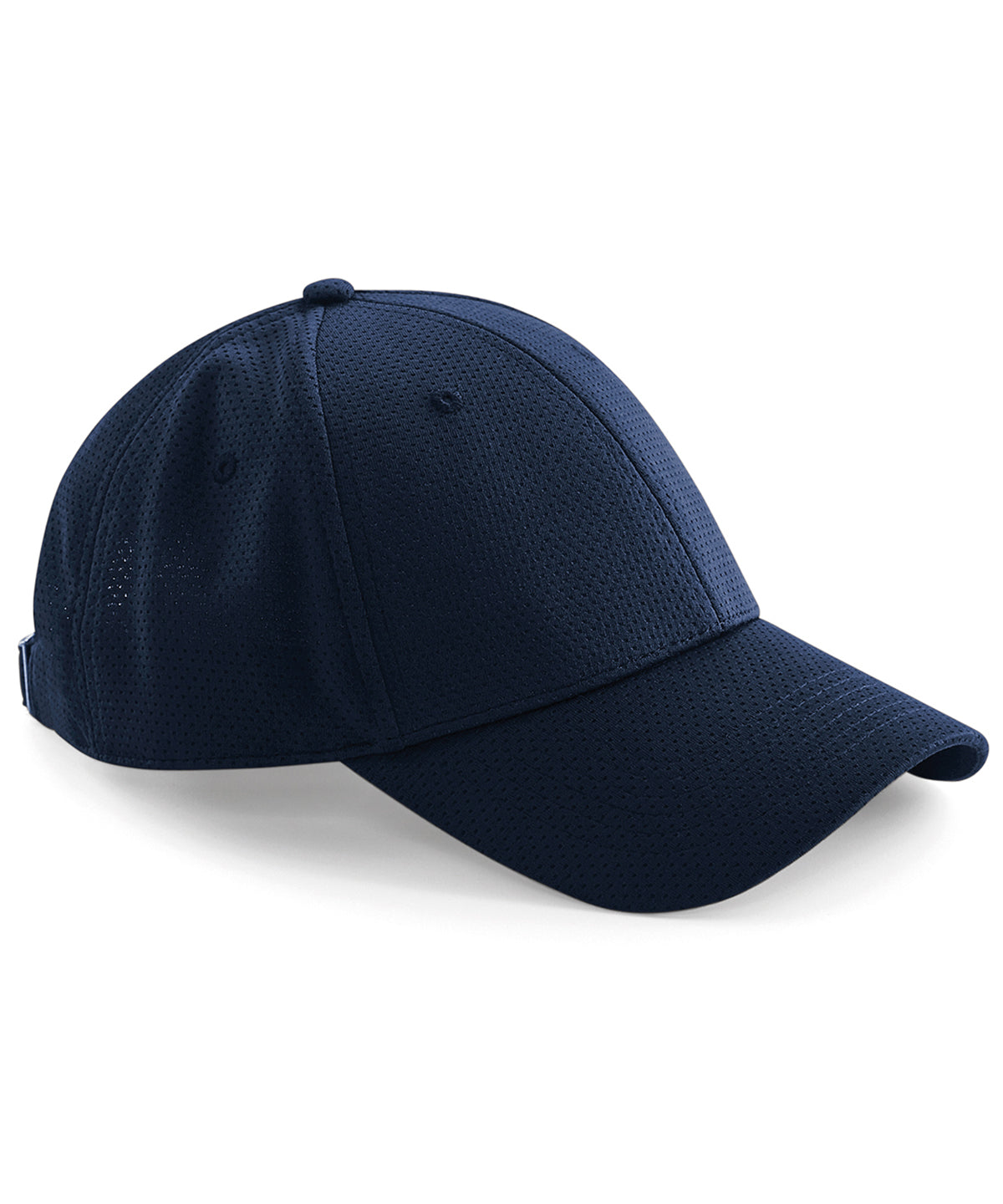 Tryck din logga på Kepsar från Beechfield - Anpassa 6-panel keps med luftnät i färgen Marinblå One Size för företag, föreningar och privatpersoner