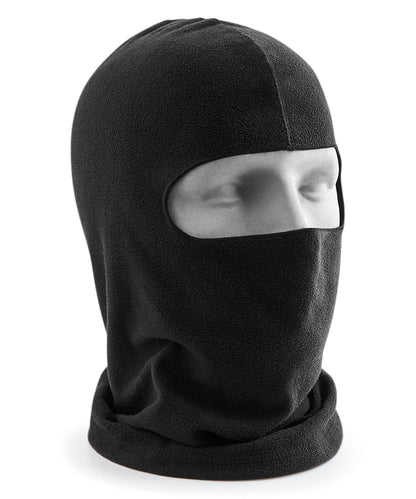 Tryck din logga på Halsvärmare från Beechfield - Anpassa Balaklava i mikrofleece i färgen Svart One Size för företag, föreningar och privatpersoner
