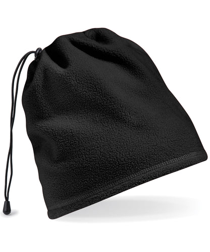 Tryck din logga på Halsvärmare från Beechfield - Anpassa Suprafleece snodd/hatt-kombination i färgen Svart One Size för företag, föreningar och privatpersoner