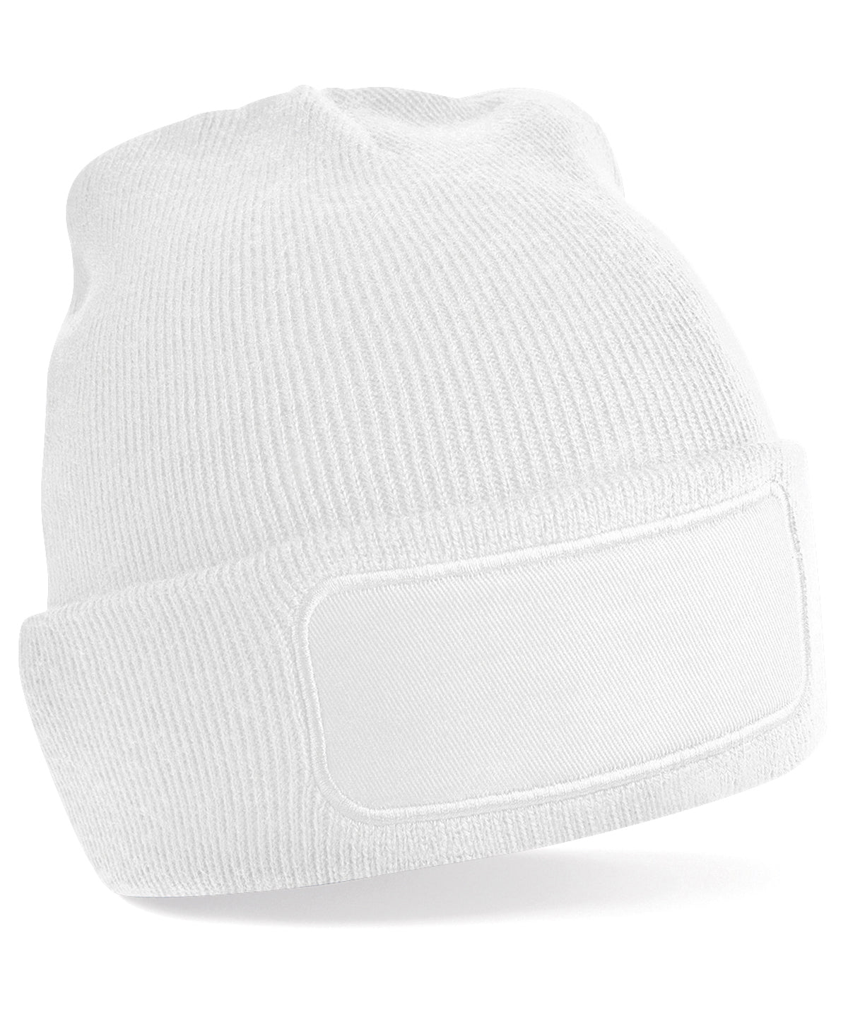 Tryck din logga på Mössor från Beechfield - Anpassa Original patch-mössa i färgen Vit One Size för företag, föreningar och privatpersoner