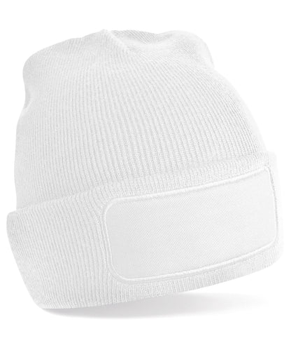 Tryck din logga på Mössor från Beechfield - Anpassa Original patch-mössa i färgen Vit One Size för företag, föreningar och privatpersoner