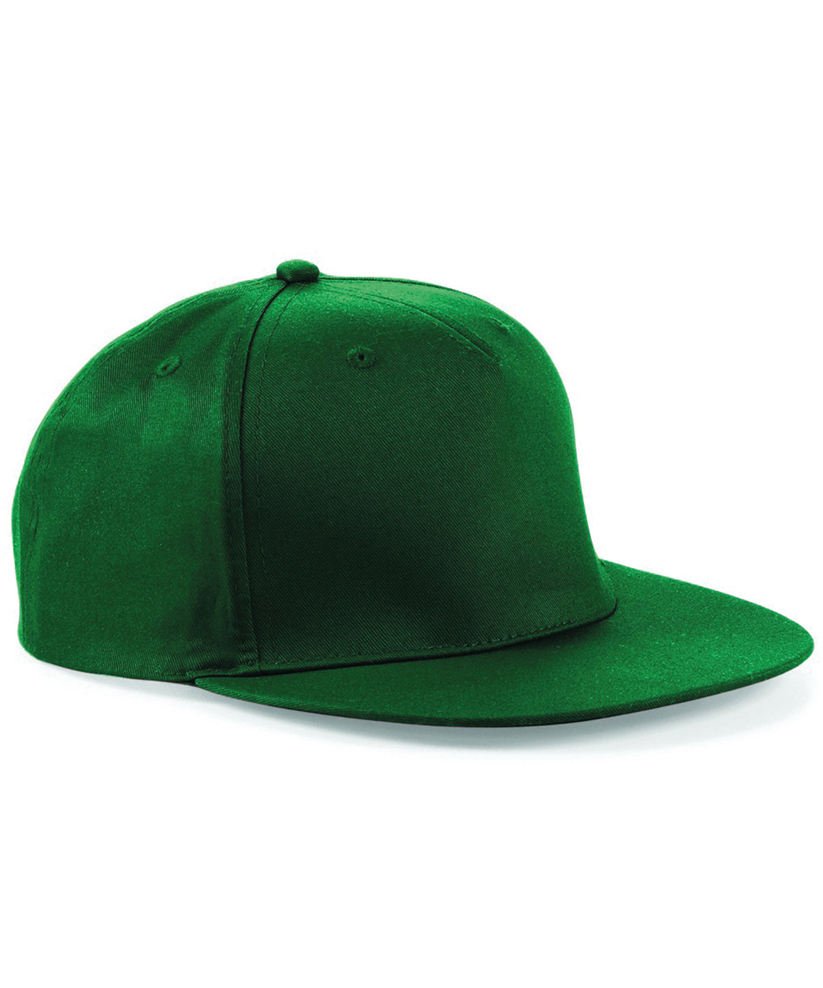 Tryck din logga på Kepsar från Beechfield - Anpassa 5-panel snapback rappare keps i färgen Djup grön One Size för företag, föreningar och privatpersoner