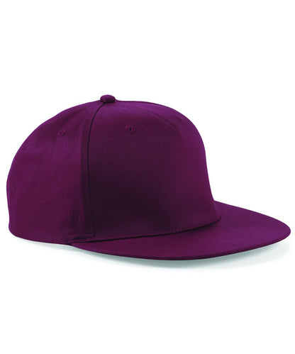 Tryck din logga på Kepsar från Beechfield - Anpassa 5-panel snapback rappare keps i färgen Burgundy One Size för företag, föreningar och privatpersoner