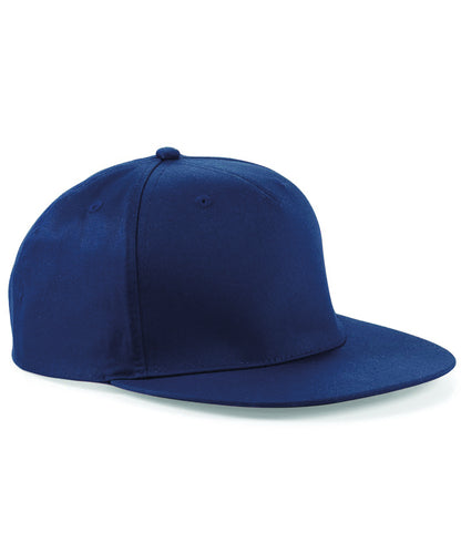 Tryck din logga på Kepsar från Beechfield - Anpassa 5-panel snapback rappare keps i färgen Marinblå One Size för företag, föreningar och privatpersoner