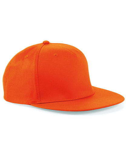 Tryck din logga på Kepsar från Beechfield - Anpassa 5-panel snapback rappare keps i färgen Mellan Orange One Size för företag, föreningar och privatpersoner