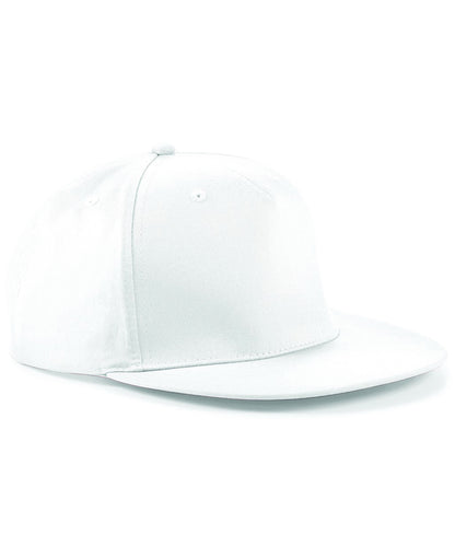 Tryck din logga på Kepsar från Beechfield - Anpassa 5-panel snapback rappare keps i färgen Vit One Size för företag, föreningar och privatpersoner