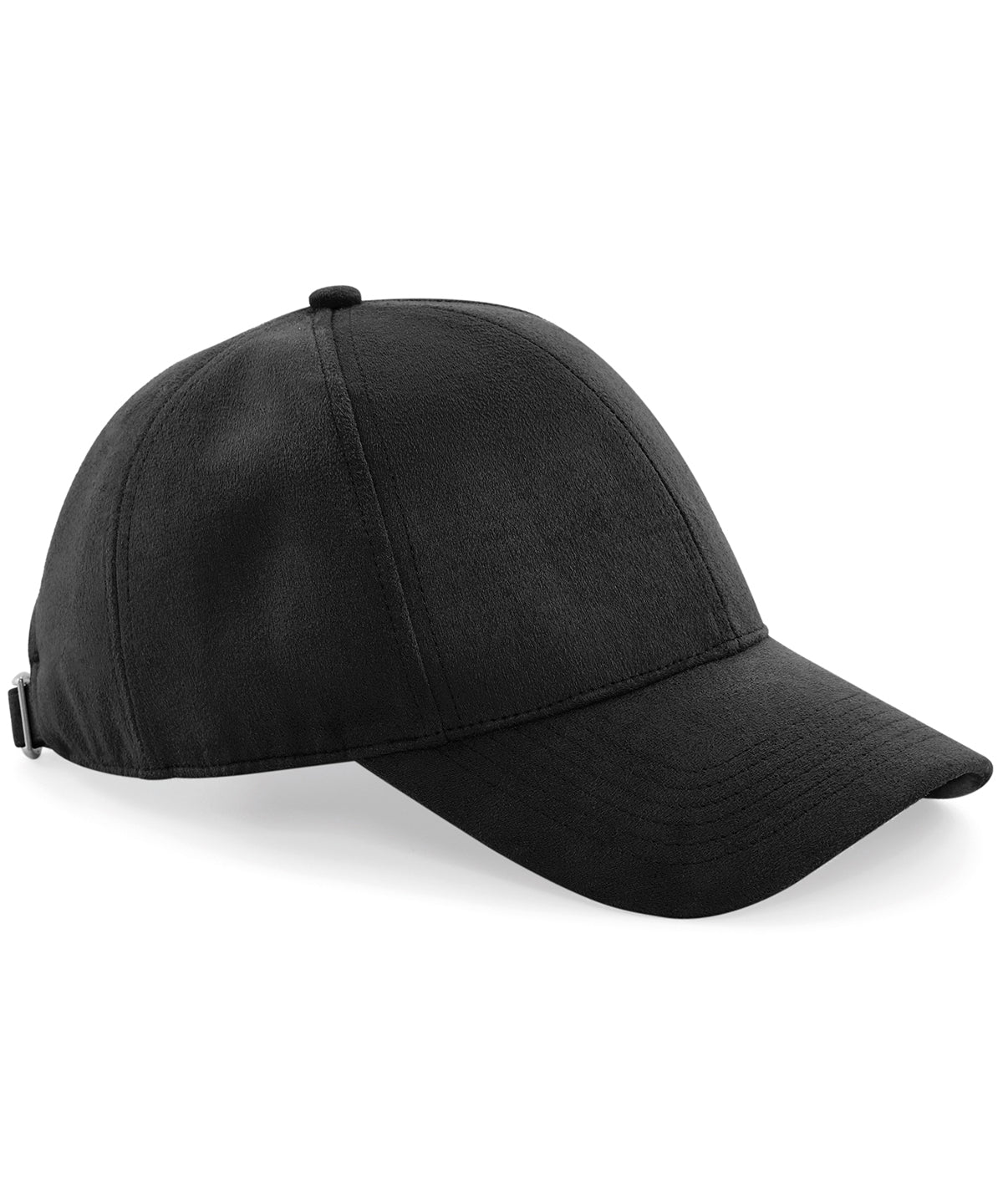 Tryck din logga på Kepsar från Beechfield - Anpassa 6-panel keps i mockaimitation i färgen Svart One Size för företag, föreningar och privatpersoner