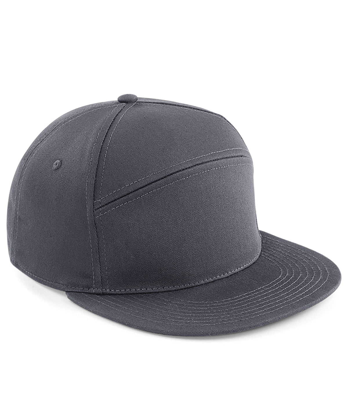 Tryck din logga på Kepsar från Beechfield - Anpassa Pitcher snapback i färgen Mörkgrå One Size för företag, föreningar och privatpersoner