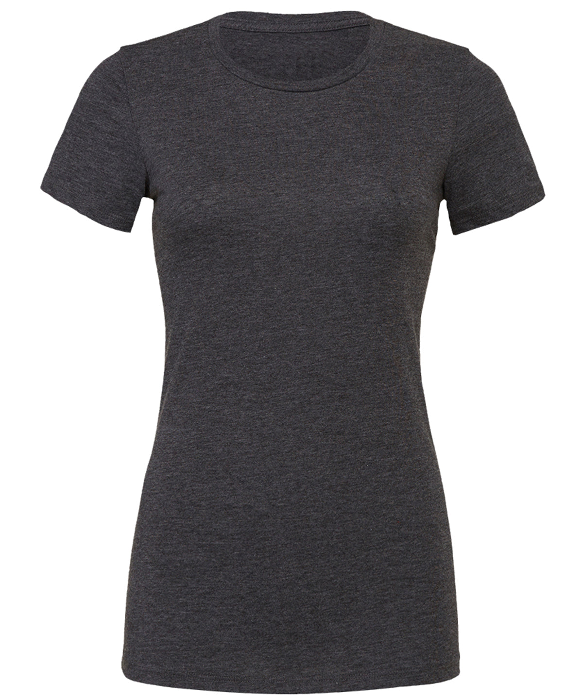 Tryck din logga på T-shirts från Bella Canvas - Anpassa Favorite Tee - Dam i färgen Mörkgrå för företag, föreningar och privatpersoner
