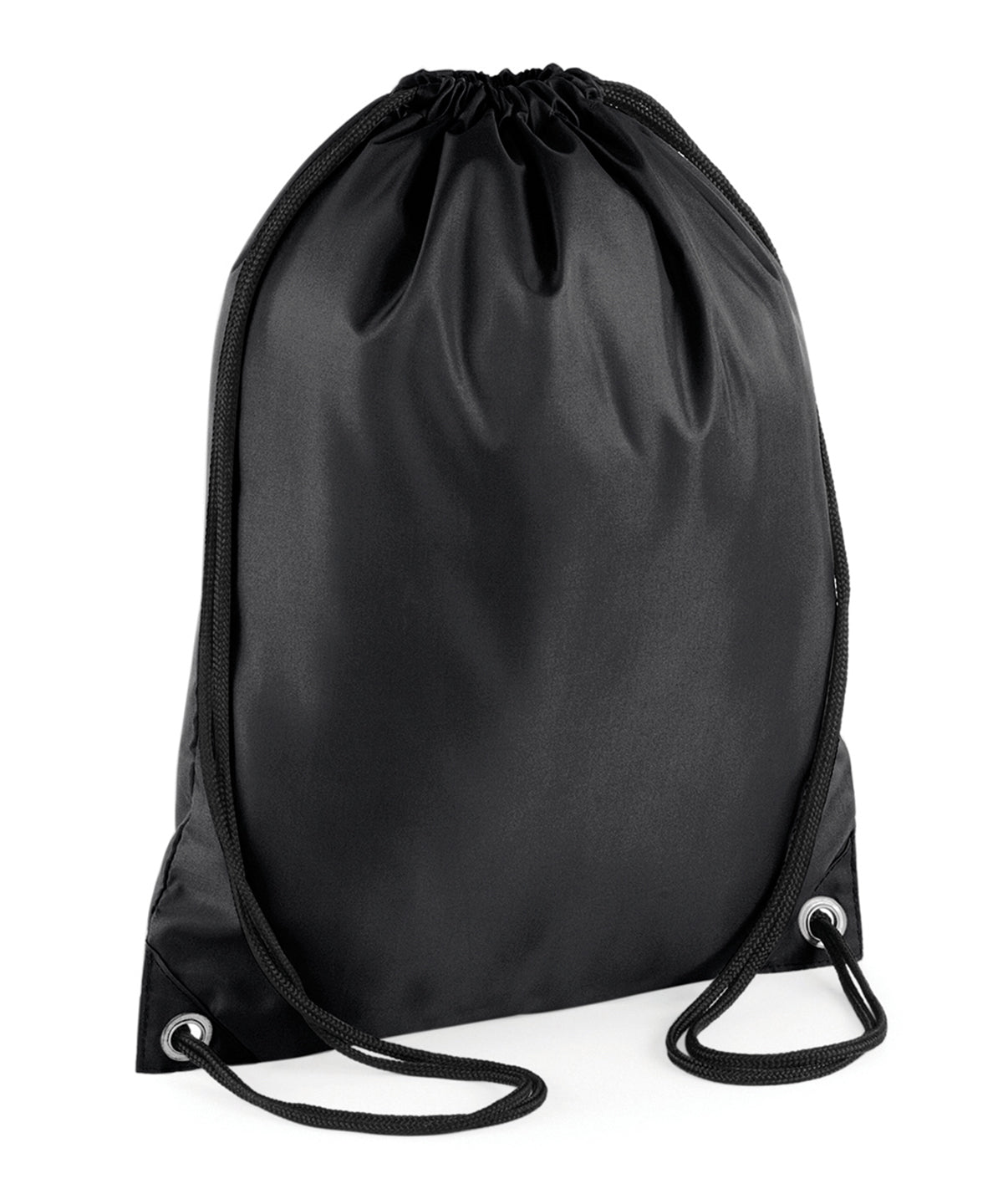 Tryck din logga på Väskor från Bagbase - Anpassa Budget gymsac i färgen Svart One Size för företag, föreningar och privatpersoner