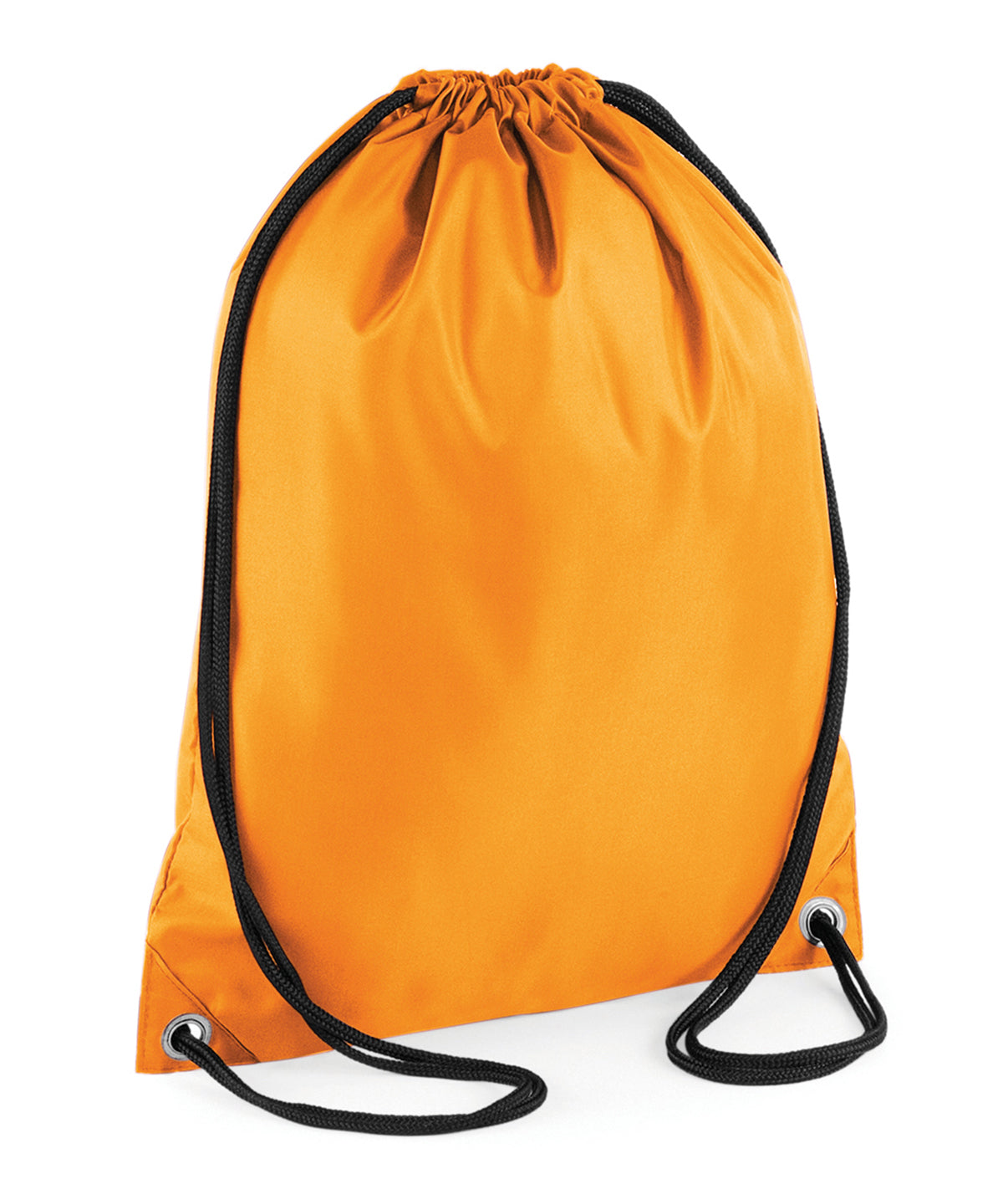 Tryck din logga på Väskor från Bagbase - Anpassa Budget gymsac i färgen Mellan Orange One Size för företag, föreningar och privatpersoner