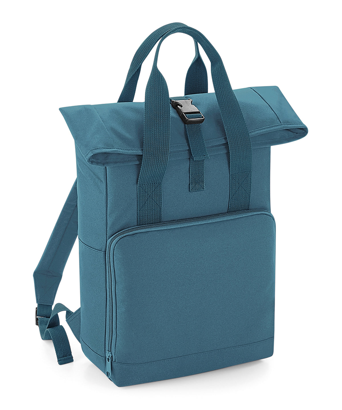 Tryck din logga på Väskor från Bagbase - Anpassa Ryggsäck med dubbla handtag och rulltopp i färgen Ljusblå One Size för företag, föreningar och privatpersoner