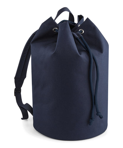 Tryck din logga på Väskor från Bagbase - Anpassa Original ryggsäck med dragsko i färgen Marinblå One Size för företag, föreningar och privatpersoner