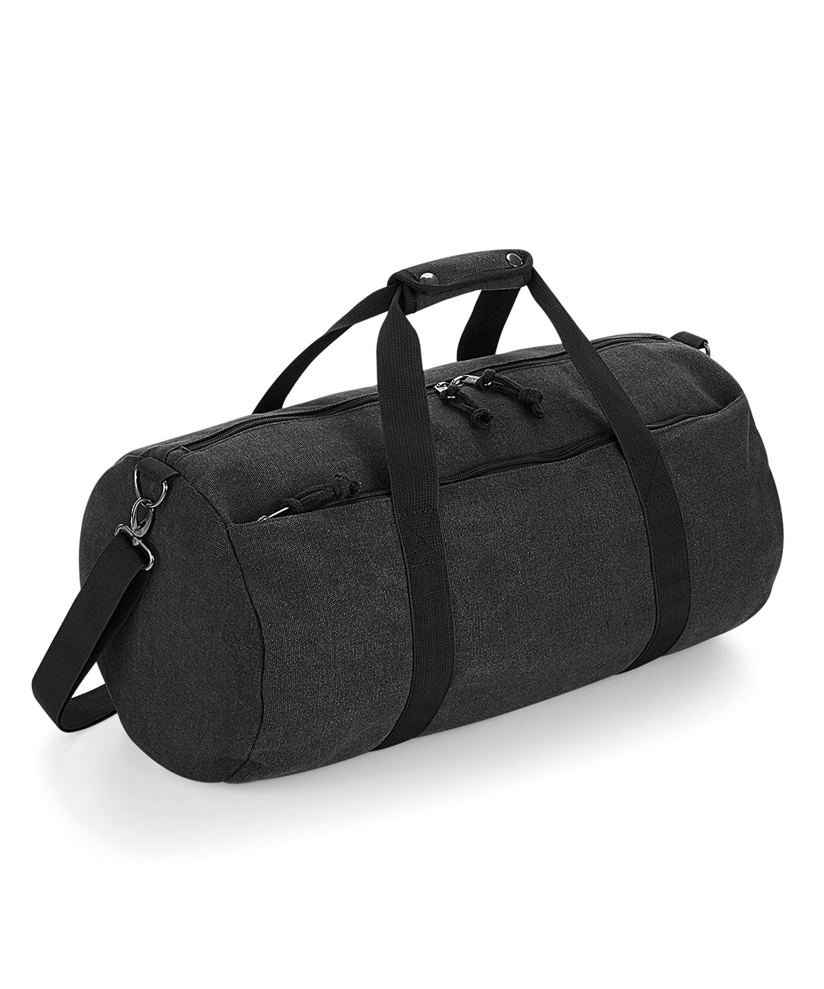 Tryck din logga på Väskor från Bagbase - Anpassa Tunnväska i vintage canvas i färgen Svart One Size för företag, föreningar och privatpersoner