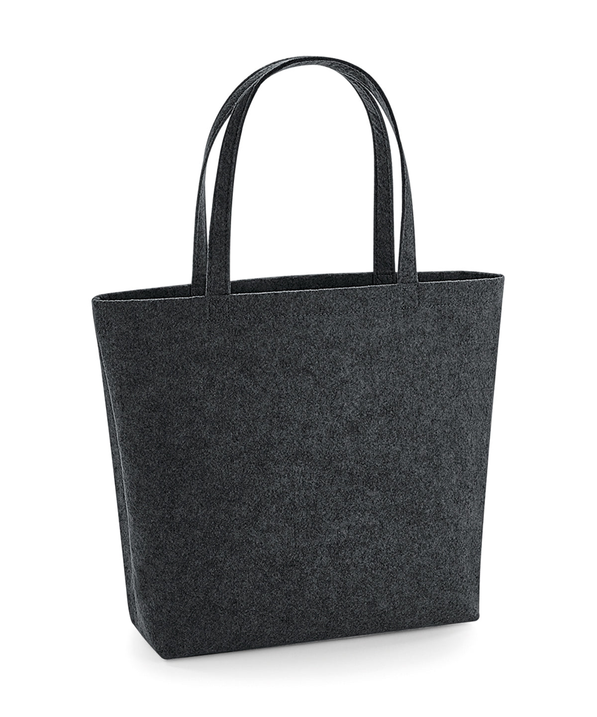 Tryck din logga på Väskor från Bagbase - Anpassa Felt Shopper i färgen Mörkgrå One Size för företag, föreningar och privatpersoner