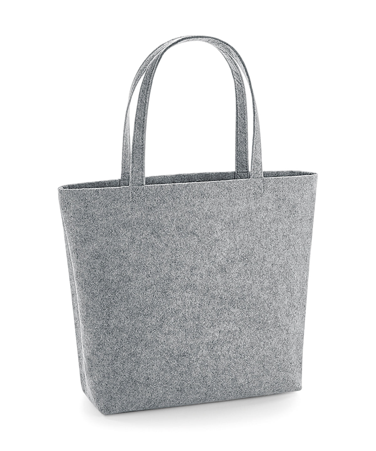 Tryck din logga på Väskor från Bagbase - Anpassa Felt Shopper i färgen Ljunggrå One Size för företag, föreningar och privatpersoner