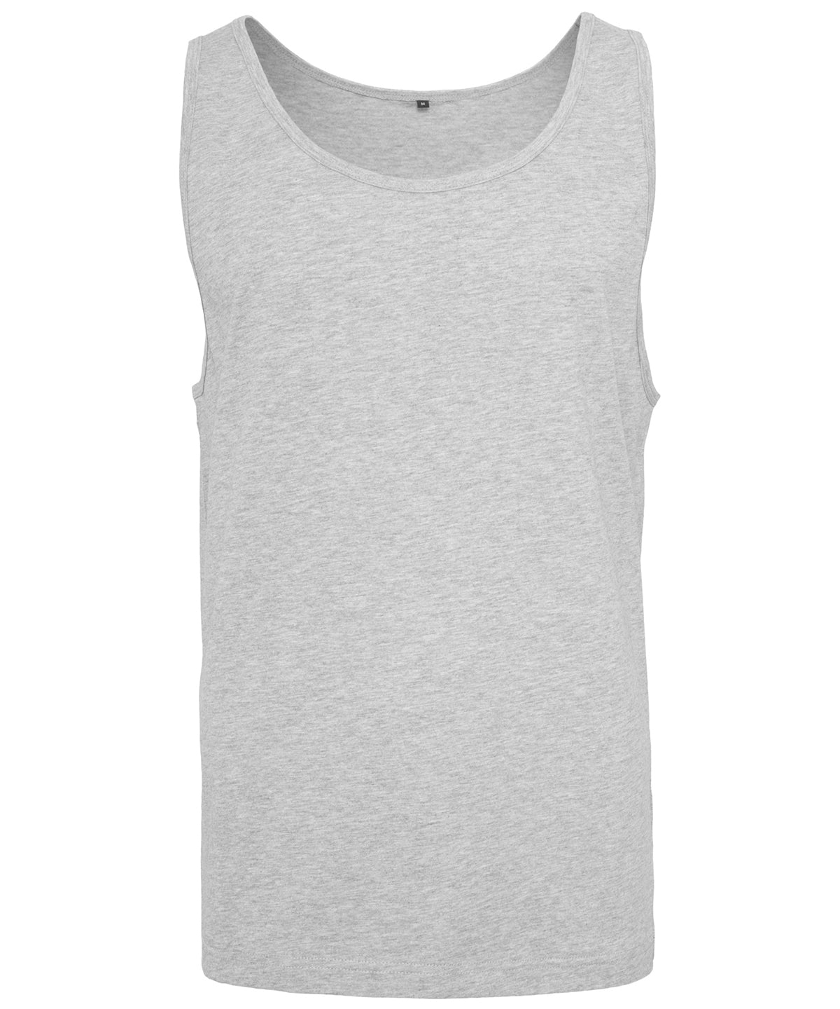 Tryck din logga på Linnen från Build Your Brand - Anpassa Jersey stor tank i färgen Ljunggrå för företag, föreningar och privatpersoner