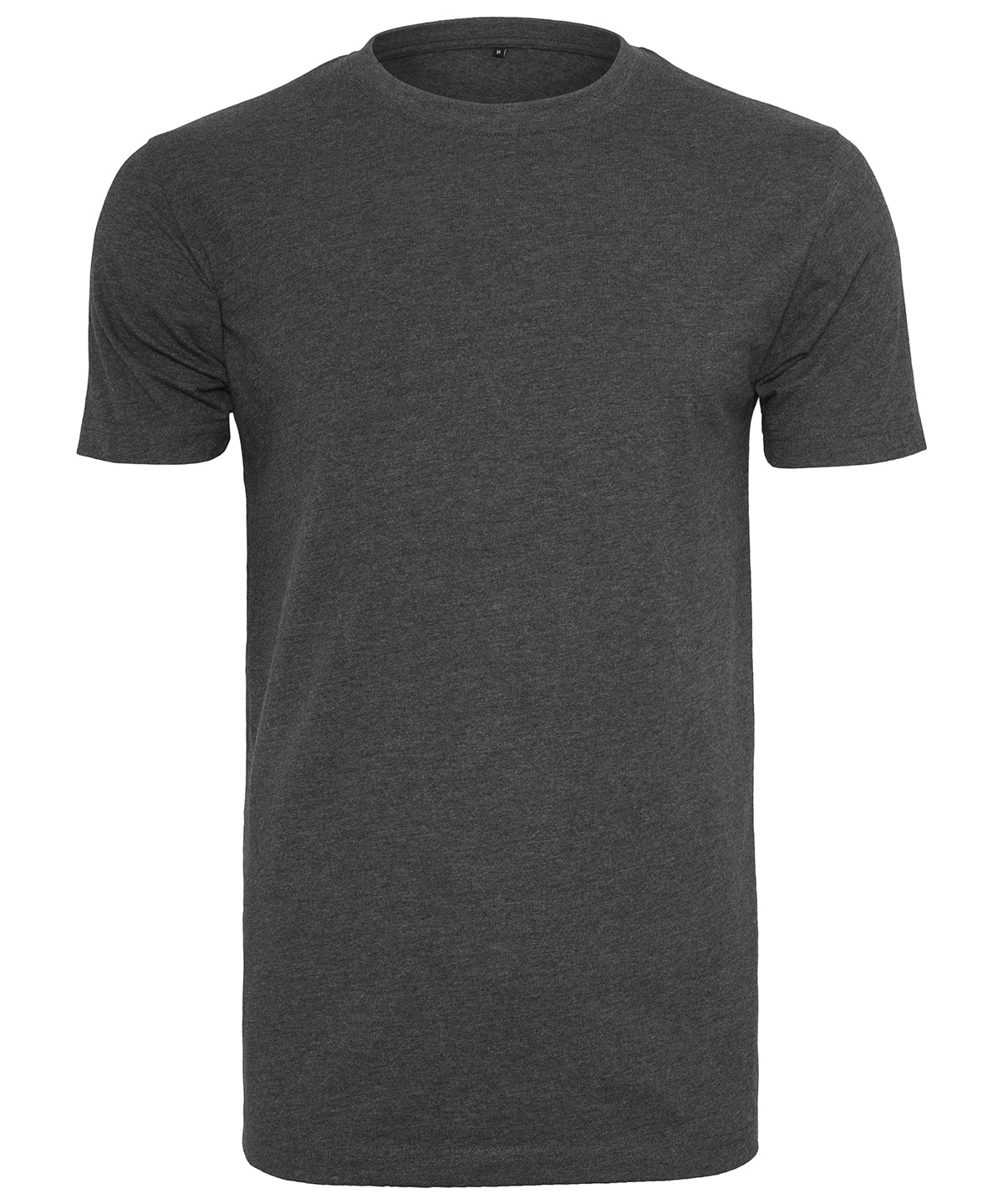 Tryck din logga på T-shirts från Build Your Brand - Anpassa Classic Crew Neck T-Shirt i färgen Mörkgrå för företag, föreningar och privatpersoner