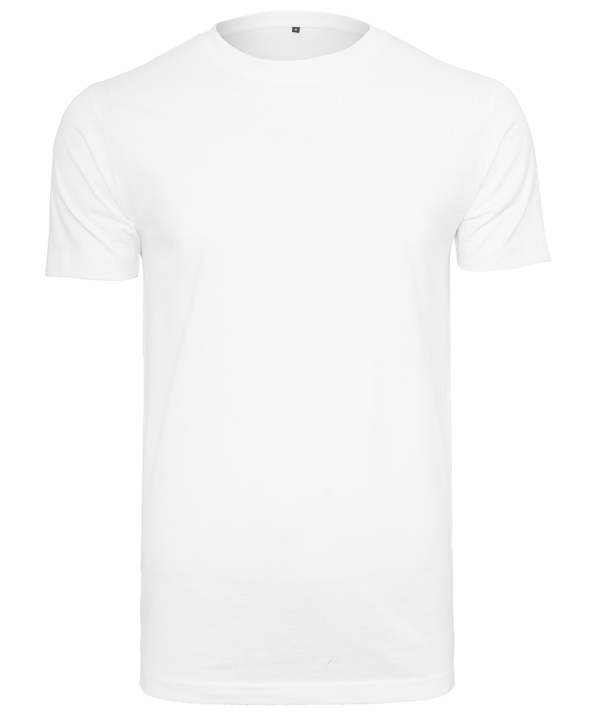 Tryck din logga på T-shirts från Build Your Brand - Anpassa Classic Crew Neck T-Shirt i färgen Vit för företag, föreningar och privatpersoner