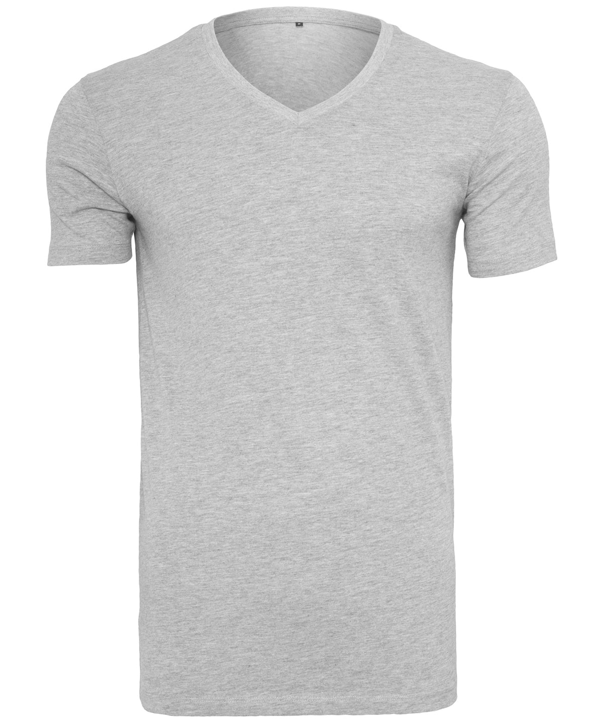Tryck din logga på T-shirts från Build Your Brand - Anpassa Light V-Neck T-Shirt- Herr i färgen Ljunggrå för företag, föreningar och privatpersoner