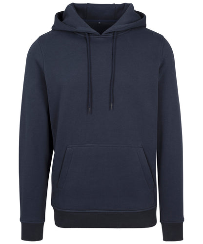 Tryck din logga på Hoodies från Build Your Brand - Anpassa Build Your Brand - Kraftig Hoodie i färgen Marinblå för företag, föreningar och privatpersoner